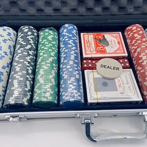 200PCS 500PCS Poker Chips Set Aluminum Case Box Playing Card Chip Casino Token Texas Holdem Premium Poker Game Set