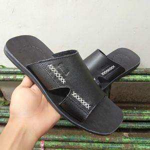 sandal kulit pria dewasa terbaru sandal kokop slop pria dewasa full kulit sapi