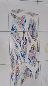 Striping transparant hologram NEW VIXION LIGHTNING (NVL) model variasi