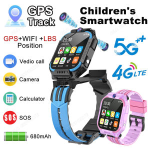 5G Childrens Smartwatch Compass GPS Positioning Tracker HD Camera Video Call Multi-function Kids Phone Watch Boys Girls Gifts