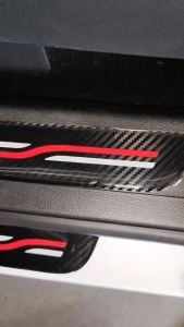 กันรอยชายบันได Nissan ขนาดฟรีไซส์ (1ชุดได้4ชิ้น) ชายบันไดรถยนต์