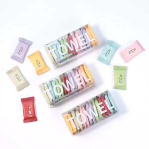 14/7PCS disposable compressed towel cloth thickened cotton bath towel travel cleaning face independent packaging portable face t