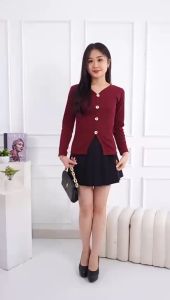 LONAIRE 5225# - Laura Top  Atasan Tangan Panjang Daily Casual Blouse