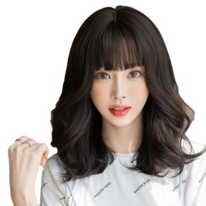 TSE Tóc Giả Nữ Tóc Giả Sóng Lớn Tóc Giả Xoăn Dài Thiết Kế Che Kín Đầu Thời Trang Tự Nhiên Và Chân Thực C-0326