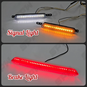 Perodua Aruz K5+ Bodykit Front / Rear Bumper LED Daylight DRL (2pcs) / Reflector (1pc) Signal Brake Light Universal Skirt Skirting Lip 2019 2020 2021 2022 2023 2024 2025