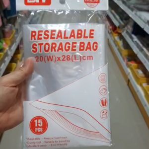 ถุงพลาสติกใส 20x28cm ถุงซิปล็อคพลาสติกเก็บของ กันน้ำ อเนกประสงค์ ซ้ำได้ จัดระเบียบล่าสุด หรือการเกรดอาหารด้วย ขนาด 20x28cm