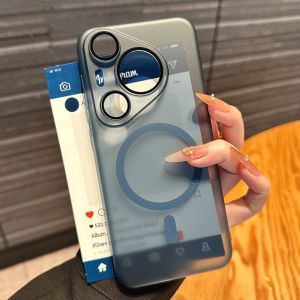 Ultra-Thin FrostedสําหรับMagsafeสําหรับHuawei Pura 80 70 P80 P70 Pro Plus Ultra Mate70 แม่เหล็กโปร่งแสงHard Silky Cover