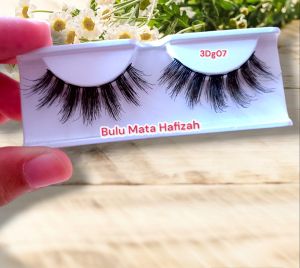 bulu Mata Hafizah 3D | 3Dimensi 3DG07 isi 12 Pasang | 12 Pcs | Lusinan Gratis Tutup Mika