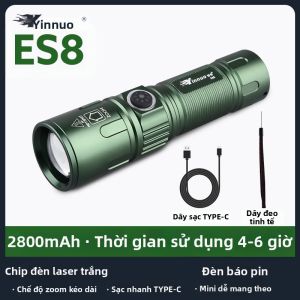 YINNUO | Đèn Xe Đạp Chiếu Xa Siêu Sáng Cho Đi Đêm Chống Nước Cầm Tay Sạc Được
