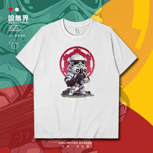 Hot Toys | Star Wars Finn FN-2187 European-style Pure Cotton Short-sleeved T-shirt for Men and Women Suitable for Students Summer Wear.