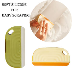 Non-Scratch Soft Silicone Scraper Squeegee Bathroom Kitchen Shower Countertop Water Stain Remover with Ergonomic Handle Cleaning