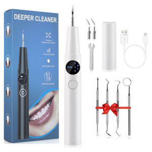 Ms.Dear | Ultrasonic Dental Scaler 5 Modes Electric Teeth Plaque Cleaner Tartar Remover Teeth Cleaning Kit Teeth Whitening Oral Care