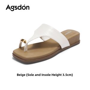 Agsdon | New Toe Separation Sandals For Skirt Wearing Soft Bottom & Height Increasing