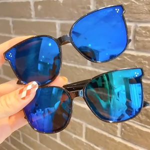 GGS Kacamata Hitam Anak Oversized Frame Rainbow Glasses Terbaru Kids Fashion New Trend Sunglasses KC023