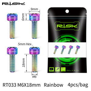 Risk M6x16/18/20mm Bicycle Brake Fixed Bolts Screw Concave Convex Spacer for XT XTR Hydraulic Disc Brake Accessories Parts