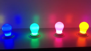 Lampu LED Emerald Mitech T Bulb Bohlam Warna Zircon Lampu Gantung USB 4 7 9 12 30 Watt VanstarJakman