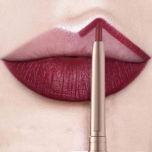 Long-Lasting Lip Liner Pen Automatic Rotation Waterproof Resistant to Smudging Cee&Kay Brand Merlot Color Easy to Apply