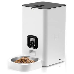 Intelligent Automatic 6L Large-capacity Pet Feeder Button and WIFI Pet Feeding Machine Household Supplies for Dogs and Cats