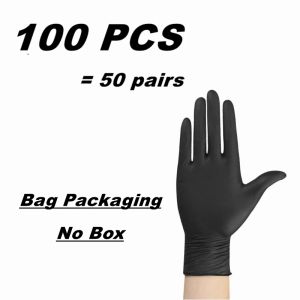 10-100PCS Gloves Black Washing Tableware Disposible Latex Free PVC Glove Car Industry Pet Care Kitchen Gloves for Cooking