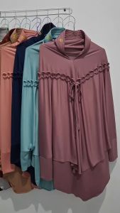 JILBAB LENGAN RADITYA BAHAN HYGET TERBARU / JILBAB HYGET TERMURAH / JILBAB JUMBO MURAH