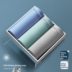 Quần lót MiiOW cho nam vải Ice Silk thoáng khí kháng khuẩn cạp vừa