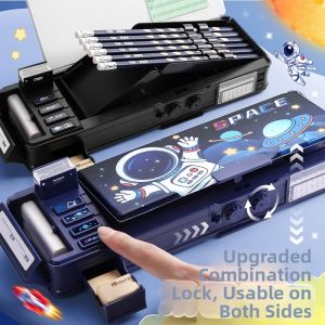 Multi-functional Hi-tech Password Pencil Case Boys 2025 New Version