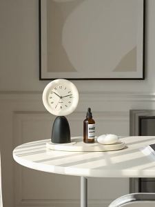mandelda | Creative Clock & Storage Tray Decor for Living Room