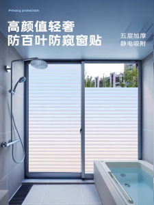 Blinds Household Stickers Fashion Tape Glass Anti-Peep Film Transparent Opaque Bathroom Frosted Fancy Opaque