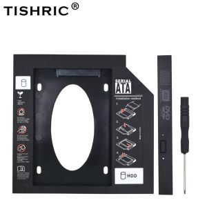 TISHRIC Plastic HDD Caddy 9.5 Or 12.7mm SATA 3.0 Optibay 2.5 SSD DVD Hard Disk Driver CD-ROM Adapter Case Enclosure
