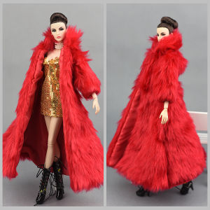 Doll Clothes Six Points Changeable Ultra Model FR2 Soldier ST Wearable Faux Fur Coat with Inner Match Boy Girl Toys Accessories
