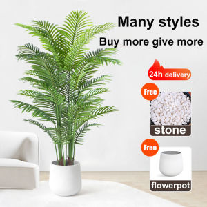 【Send flower pots】Artificial Plants big size 18 leaves 85cm/24 leaves 95cm Pokok Hiasan Artificial Fiddle Leaf Fig Tree for Indoor House Home