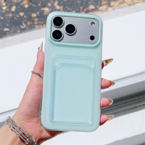 2in1 Candy Jelly Clear Card Slot Holder Wallet Case For iPhone 17 Air 16 15 14 Plus 13 12 11 Pro Max 17 TPU+PC Shockproof Cover