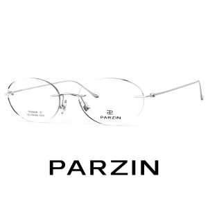 PARZIN | Golden Rimless Oval Womens Myopia Glasses