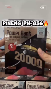 【3C Certified】【FREE BAG】Pineng PN-836 20000mAh Powerbank 22.5W Fast Charging Powerbank Pineng