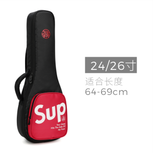 กระเป๋าเก็บกีตาร์ Ukulele กันน้ำหนา 21-23 24-26 30-34 นิ้ว กระเป๋าสะพายไหล่คู่ สวยงาม กล่องเก็บกีตาร์