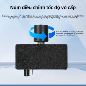 Aideepen | DC 12V 4-Pin Bộ Điều Khiển Tốc Độ Quạt USB Loại C DIY Quạt Làm Mát Nước Thống Đốc Mô-đun Làm Mát Công Suất Cao Cho Mạch Tích Hợp