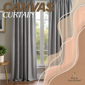 Style N Collection Grommet Canvas Curtains (9905)