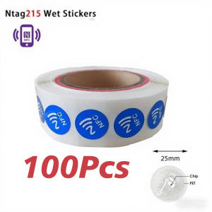 20/50/100Pcs Blue Adhesive NFC Programmable NFC Tags Compatible With Android & IPhone 504 Bytes Memory 13.56 Mhz Sticker