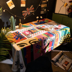 Waterproof Artistic Tablecloth for Art Studio