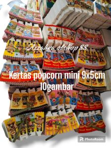 kemasan popcorn /kertas wadah jagung / kardus tempat makan pop corn