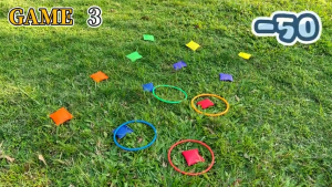Carnival Outdoor Games Ring Toss Outdoor Party Game Supplies Yard Lawn Game Rings Cones Set Games