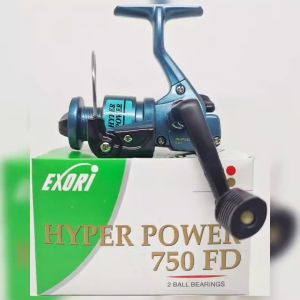 Reel Pancing EXORI HYPER POWER 750 / 850 Putaran Clicker (2 Bearing) Murah - Toms Fishing