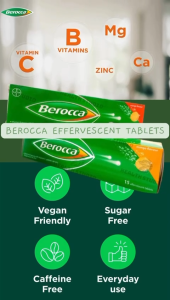 Berocca Effervescent Tablets Orange/ Mango (15s) | EXP:03/29 &05/27