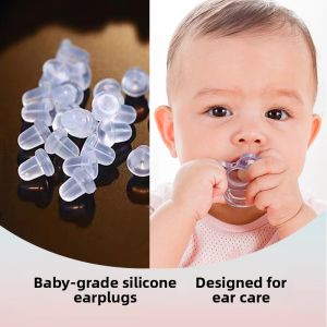 DAISY DREAM | Silicone Ear Plugs Transparent Ear Plugs for Ear Piercings