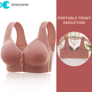 Denoswim Áo ngực cho con bú liền mạch khóa trước không gọng thép áo ngực bầu thở mẹ Áo ngực áo ngực cho con bú