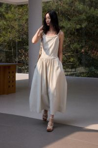 epoque de rueen | Off-Shoulder Knot Waist A-Line Summer Dress