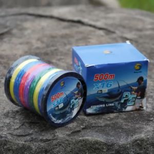 Benang Braided PE 500m x16x12 Senar Kepang Multiwarna Senar Pancing Kuat Pancing Tuna Di Laut