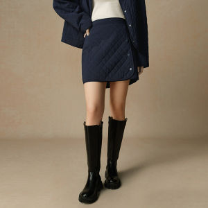 DUSHU | Large Size Women Fashion Quilted Plaid Suit