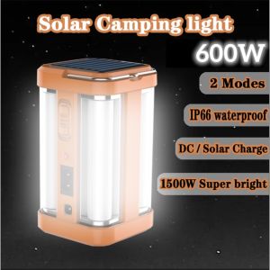 1500W Solar Camping Light Portable Lantern Super bright LED Light Rechargeable Portable Solar Light Outdoor Waterproof Solar Light Emergency Light