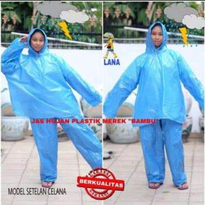 Promo Jas Hujan Plastik Stelan Harga Murmer Isi 12 Pcs Ber Standar SNI RAIDER